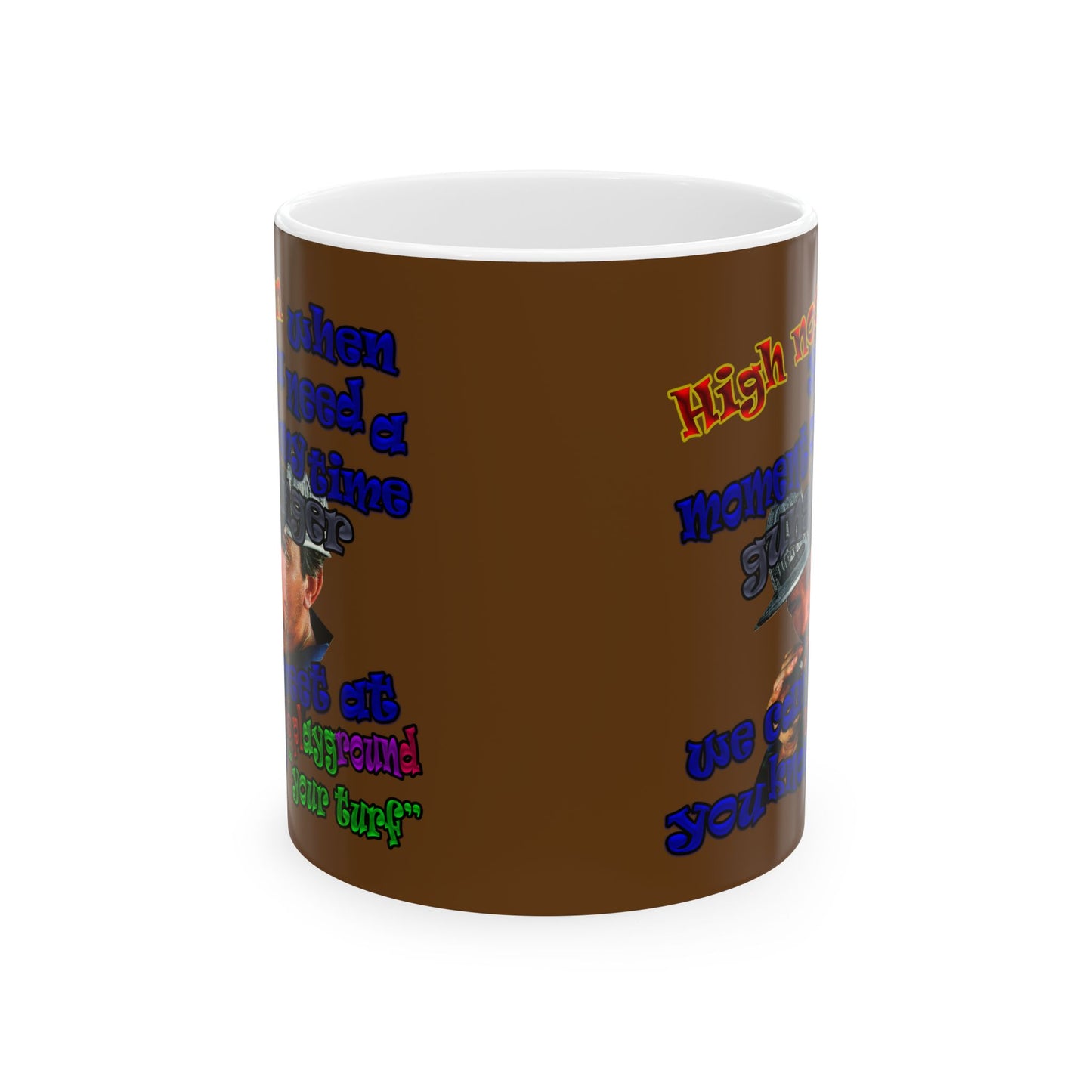 high noon - White Mug (brown)