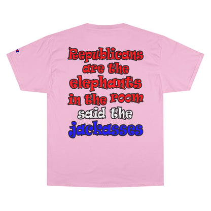 donkeys and elephants - Champion T-Shirt