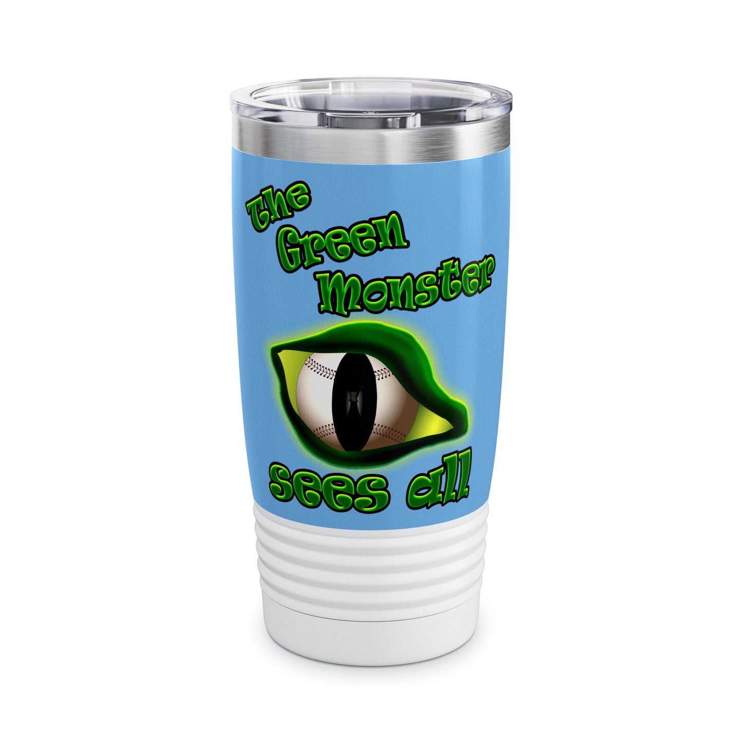 green monster - Ringneck Tumbler, 20oz (light blue)
