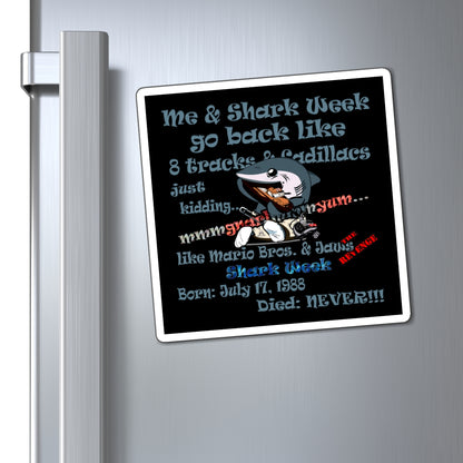 shark week - Magnets - (black)