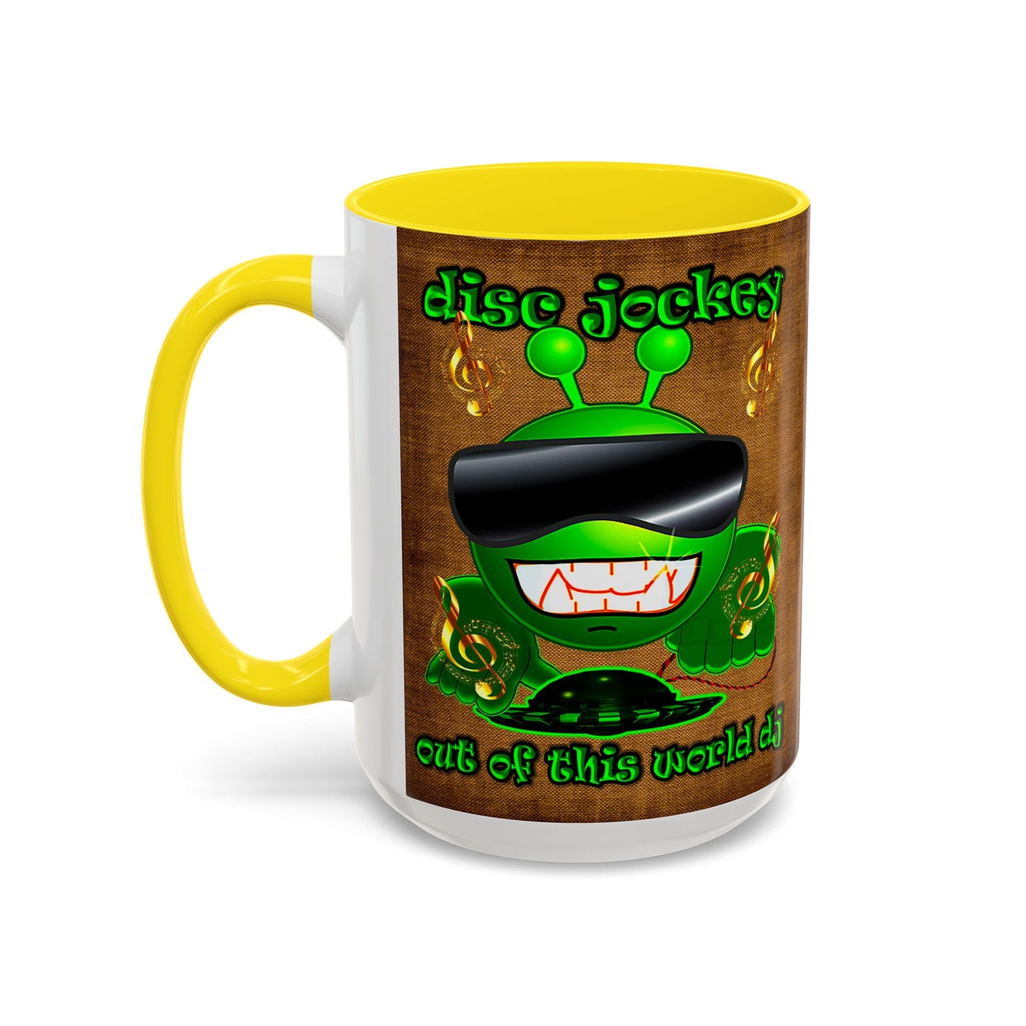 disc jockey - Accent Mug (brown papyrus)
