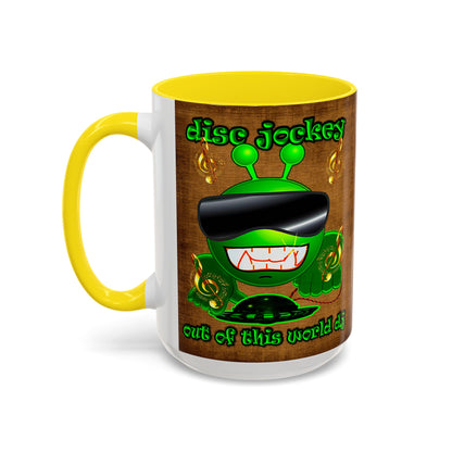 disc jockey - Accent Mug (brown papyrus)