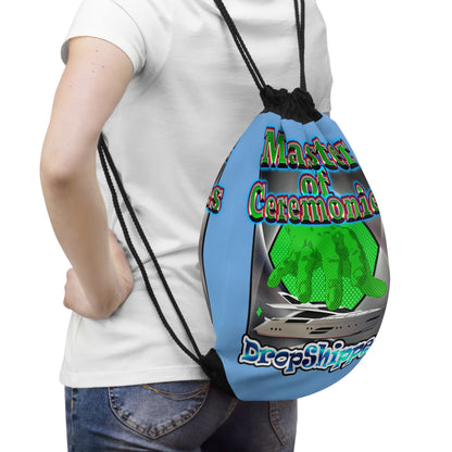 logo - Drawstring Bag (light blue)