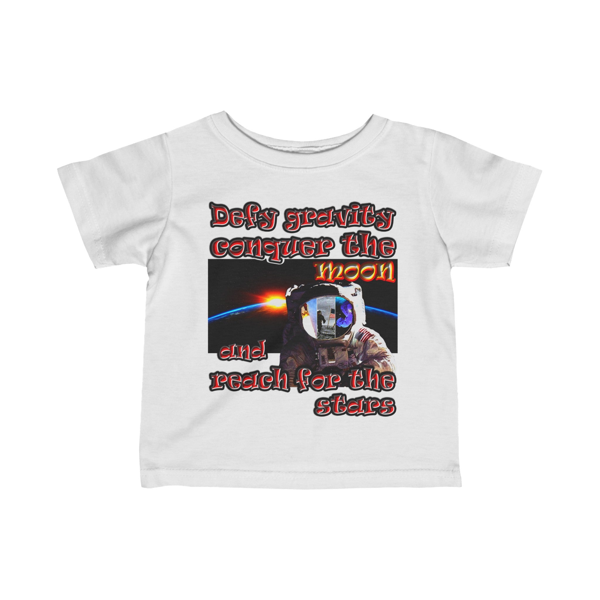 defy conquer reach - Infant Fine Jersey Tee