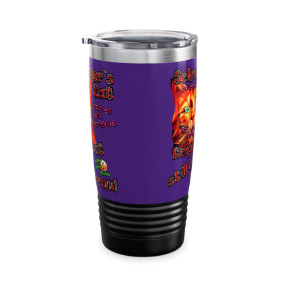 schrodinger's cat - Ringneck Tumbler, 20oz (purple)