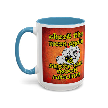 shoot the moon again - Accent Mug (burnt orange)