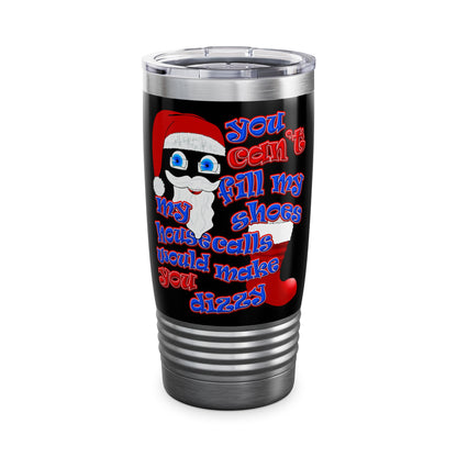 santa's shoes - Ringneck Tumbler, 20oz (black)