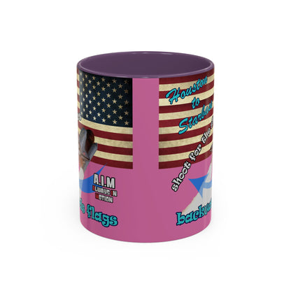 shoot for the stars - Accent Mug (light pink)
