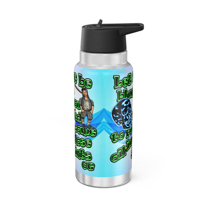 og - Gator Tumbler, 32oz  (light blue-pink wave)