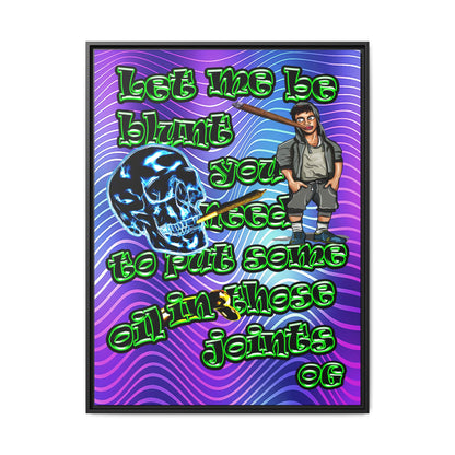 og - framed canvas art (purple wave)