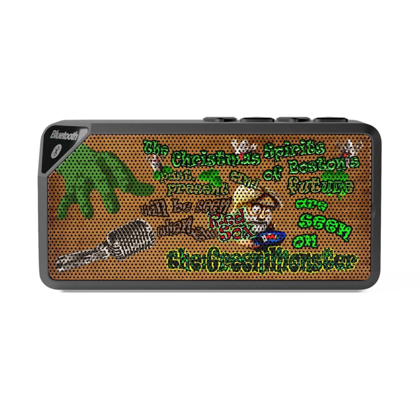 christmas spirits of boston - Jabba Bluetooth Speaker (brown papyrus)