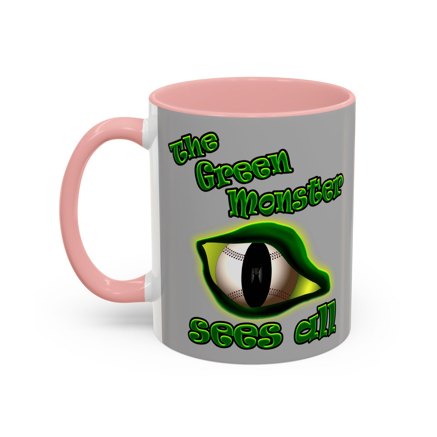 green monster - Accent Mug (light grey)