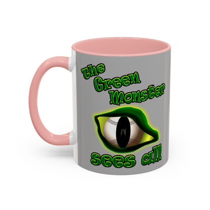green monster - Accent Mug (light grey)