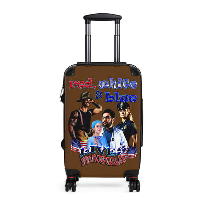 rw&b lives matter - Suitcase (brown)