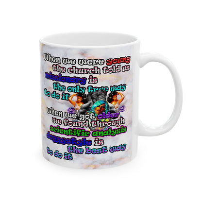 doggystyle - White Mug (white marble)