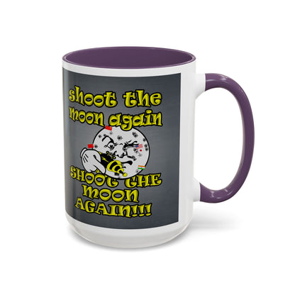 shoot the moon again - Accent Mug (grey-light grey)