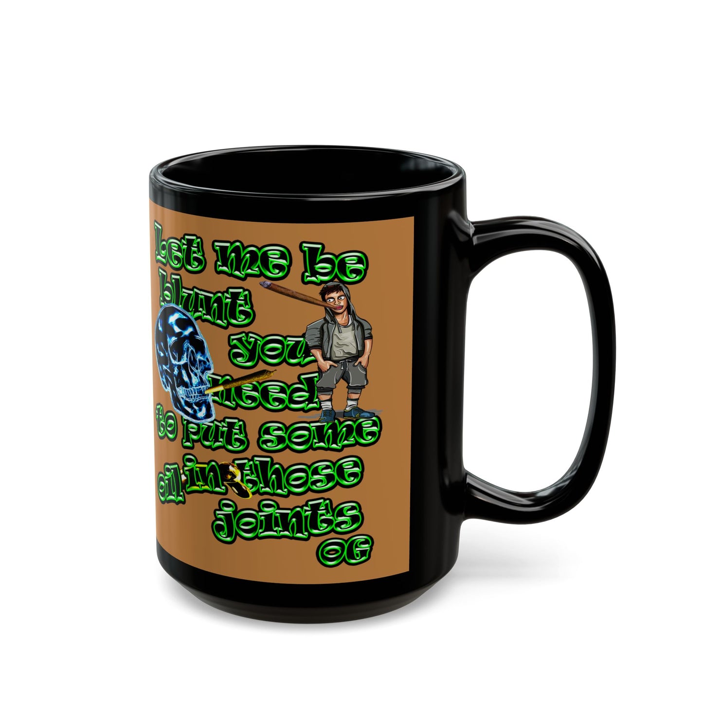 og - Black Mug (light brown)