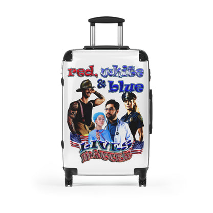rw&b lives matter - Suitcase (white)