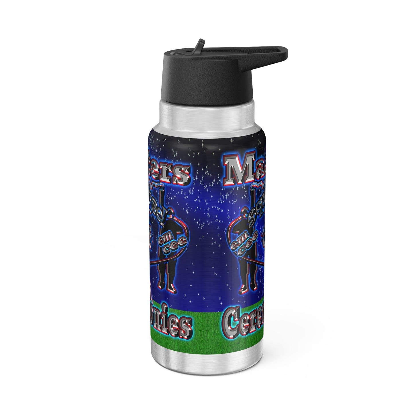 em cee squared - Gator Tumbler, 32oz ('snoops' background)