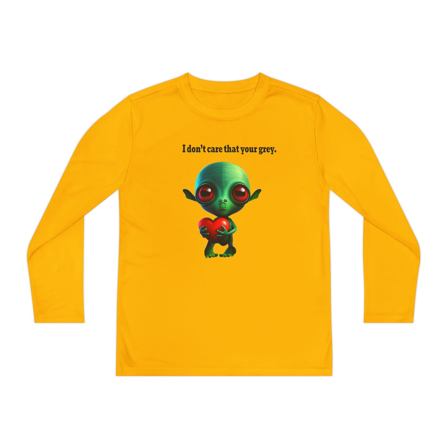 I don't care that your grey - Youth Long Sleeve Competitor Tee