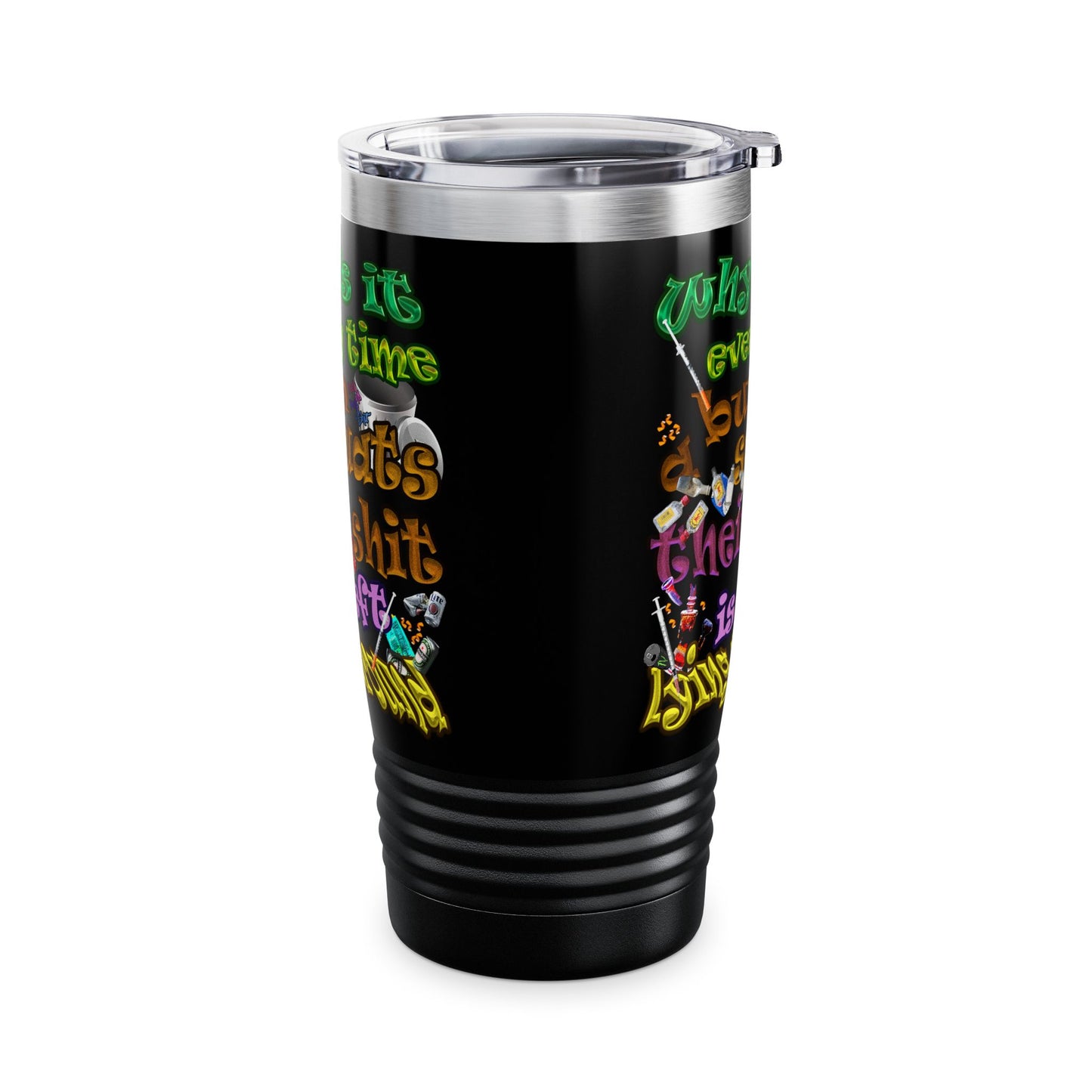 the bum's shit - Ringneck Tumbler, 20oz (black)