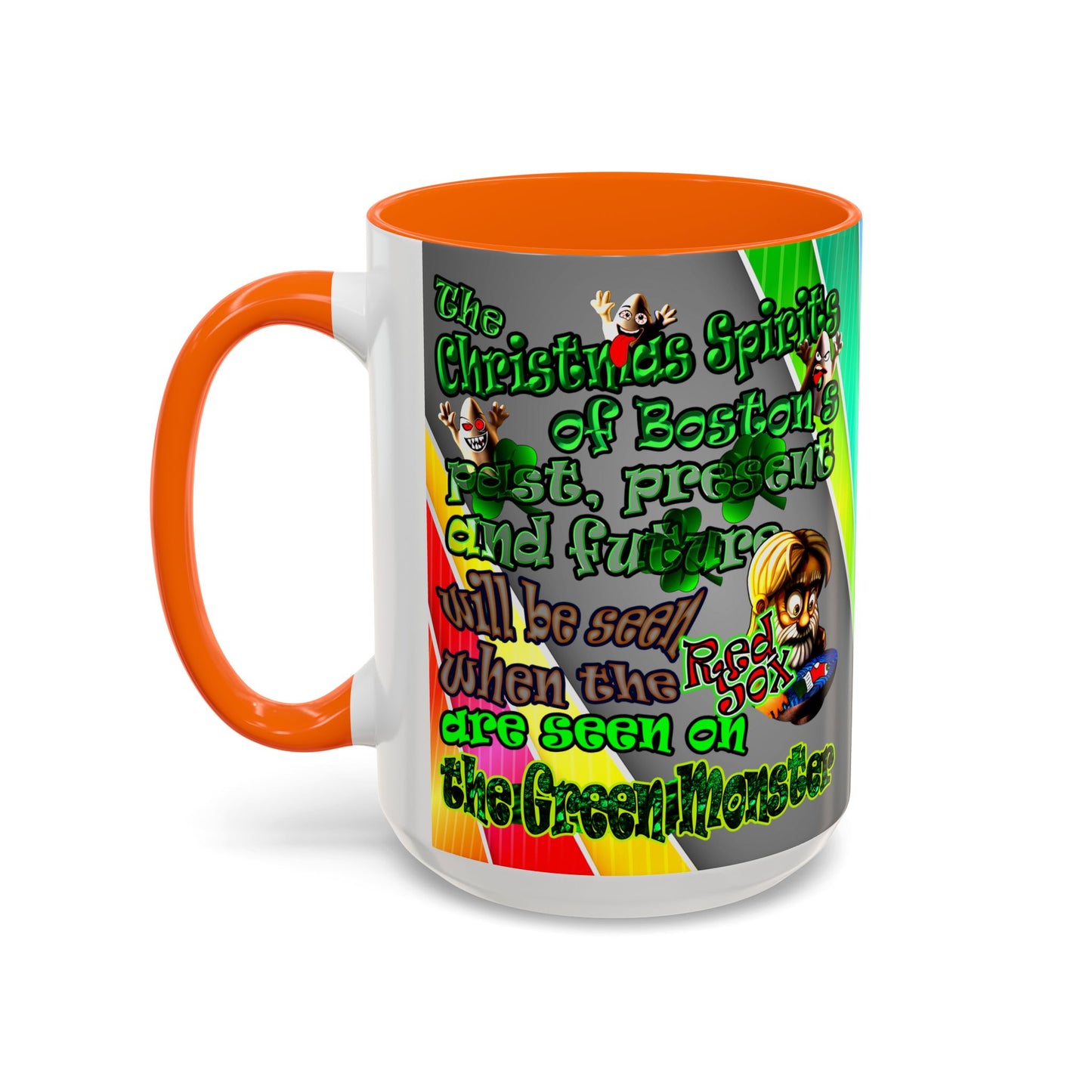 christmas spirits of boston - Accent Mug (rainbow split)