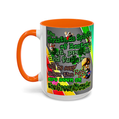 christmas spirits of boston - Accent Mug (rainbow split)