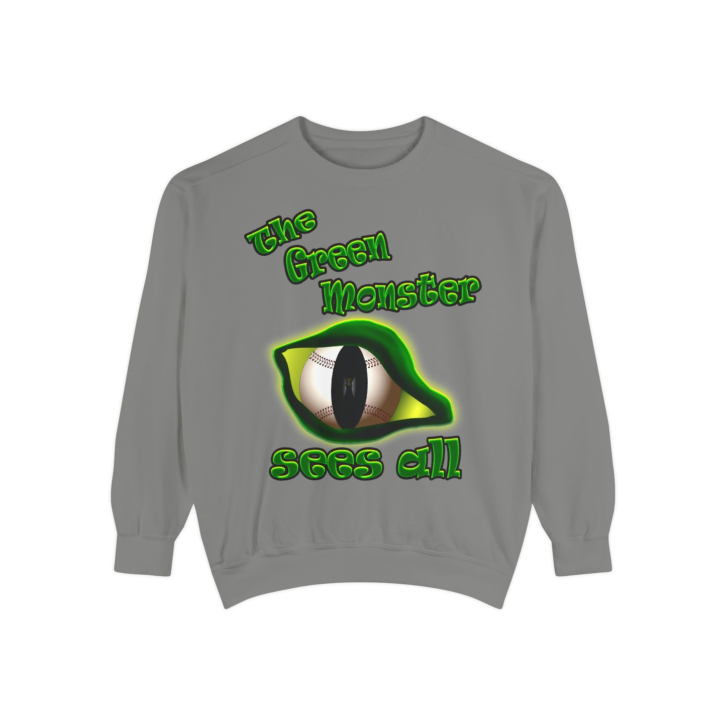 green monster - Unisex Garment-Dyed Sweatshirt