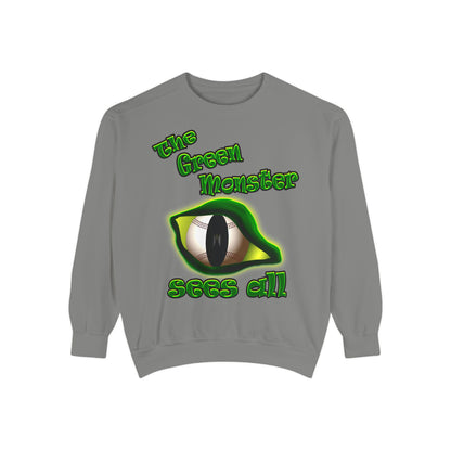 green monster - Unisex Garment-Dyed Sweatshirt