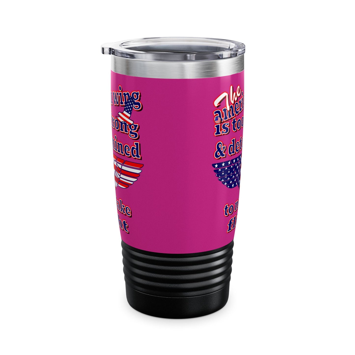 american wing - Ringneck Tumbler, 20oz (pink)