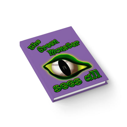 green monster - journal-lined (light purple)