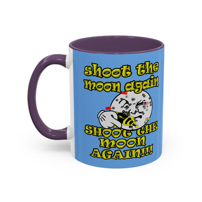 shoot the moon again - Accent Mug (light blue)