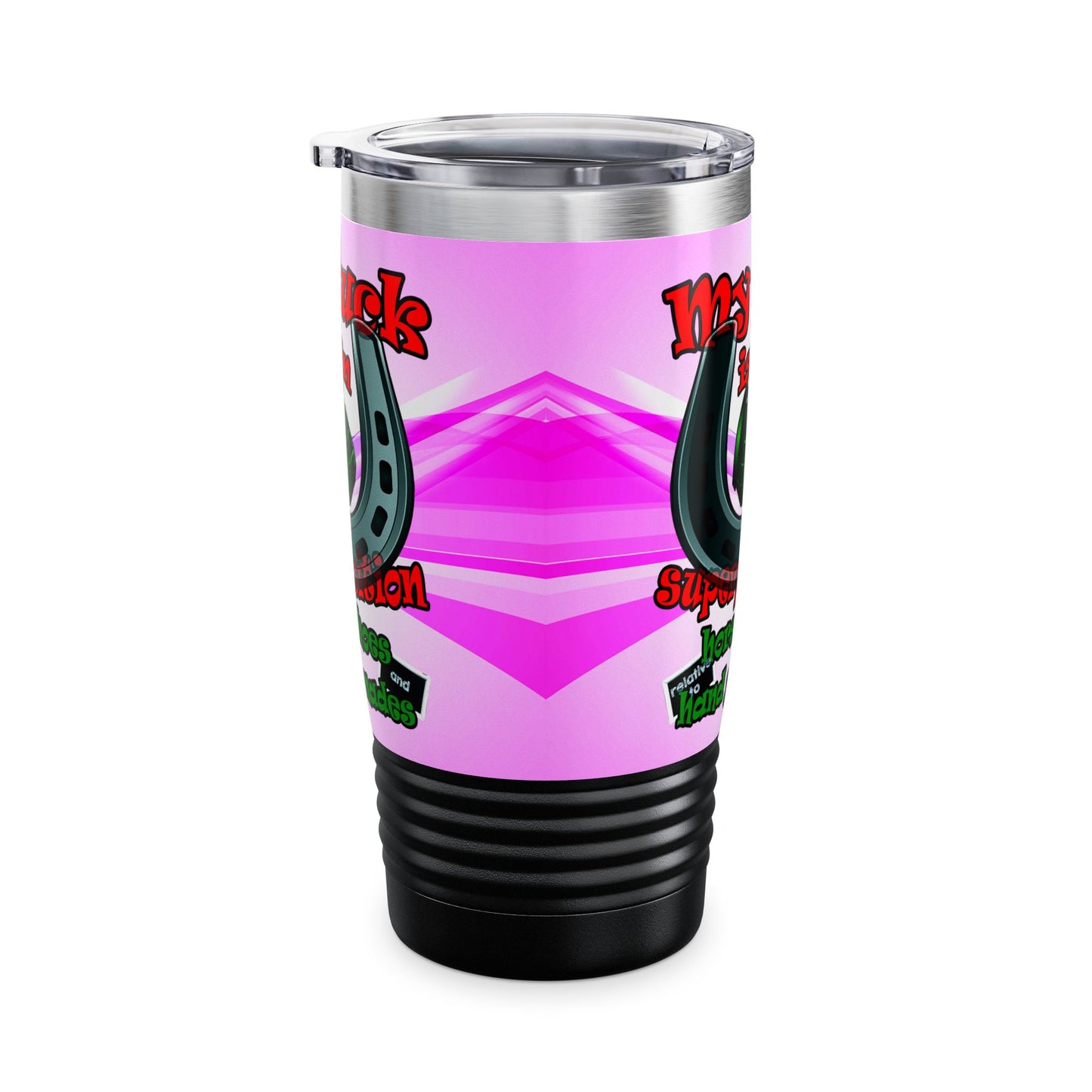 my luck - Ringneck Tumbler, 20oz (light blue-pink wave)