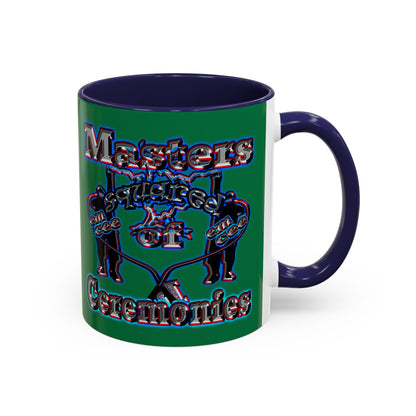 em cee squared - Accent Mug (dark green)