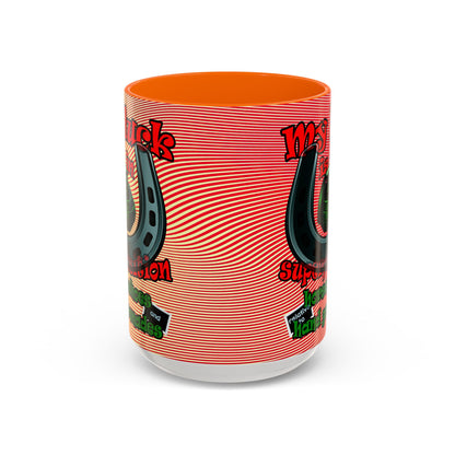 my luck - Accent Mug (yellow-orange wave)
