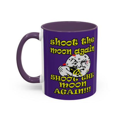 shoot the moon again - Accent Mug (purple)