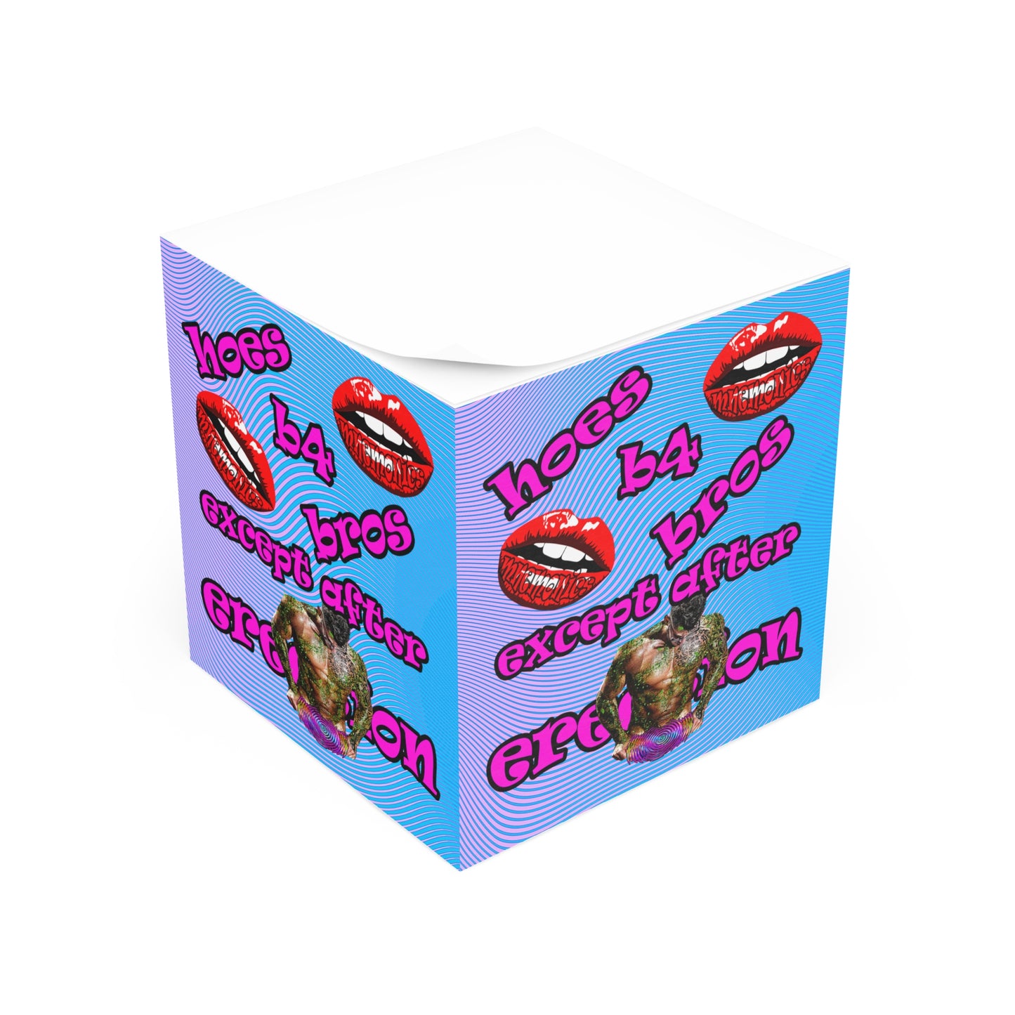 hoes b4 bros - note cube (light blue-purple wave)
