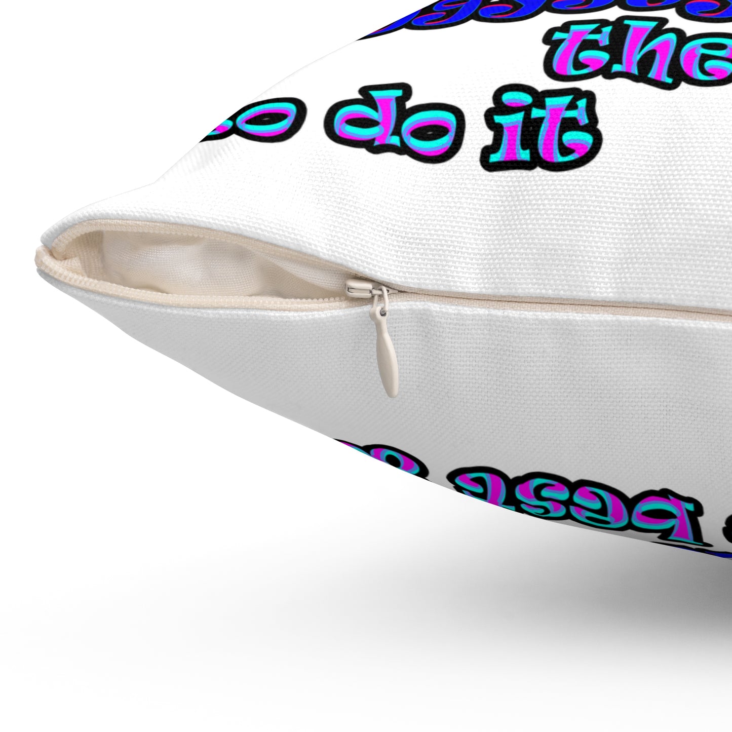 doggystyle - Spun Polyester Square Pillow - (white)