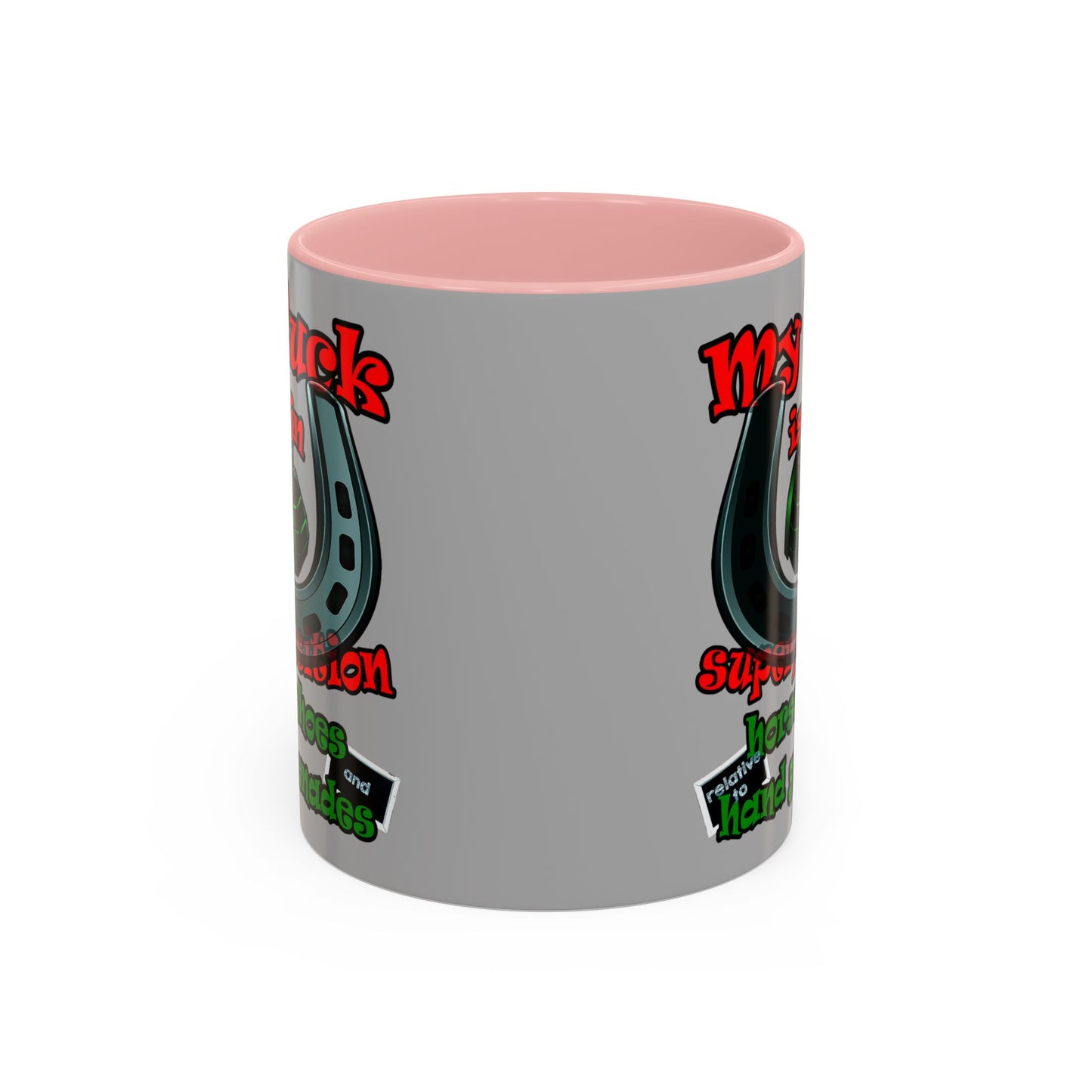my luck - Accent Mug (light grey)