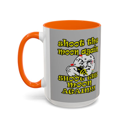 shoot the moon again - Accent Mug (light grey)