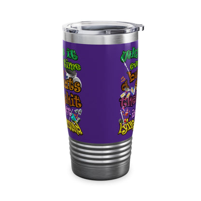 the bum's shit - Ringneck Tumbler, 20oz (purple)
