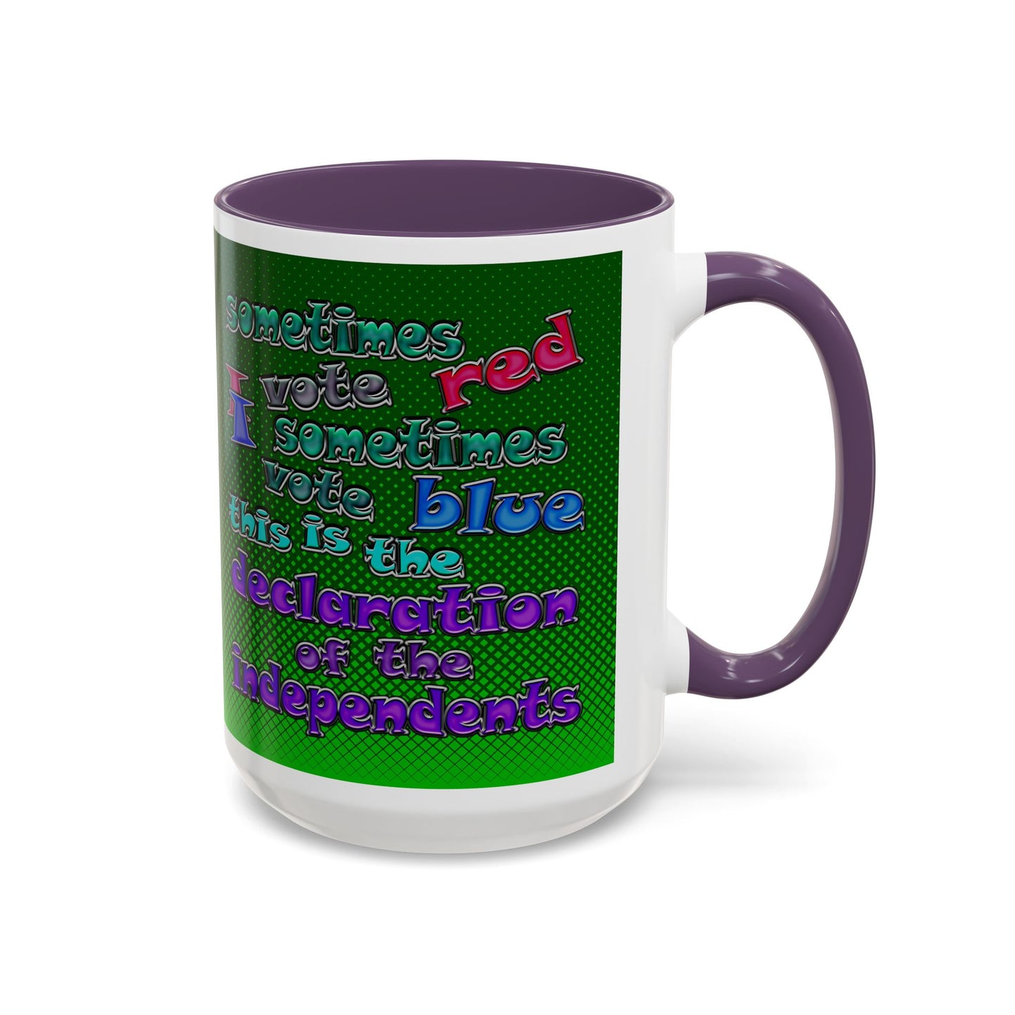 declaration of the independents - Accent Mug (logo green)