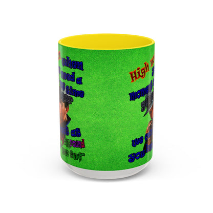 high noon - Accent Mug (green turf)