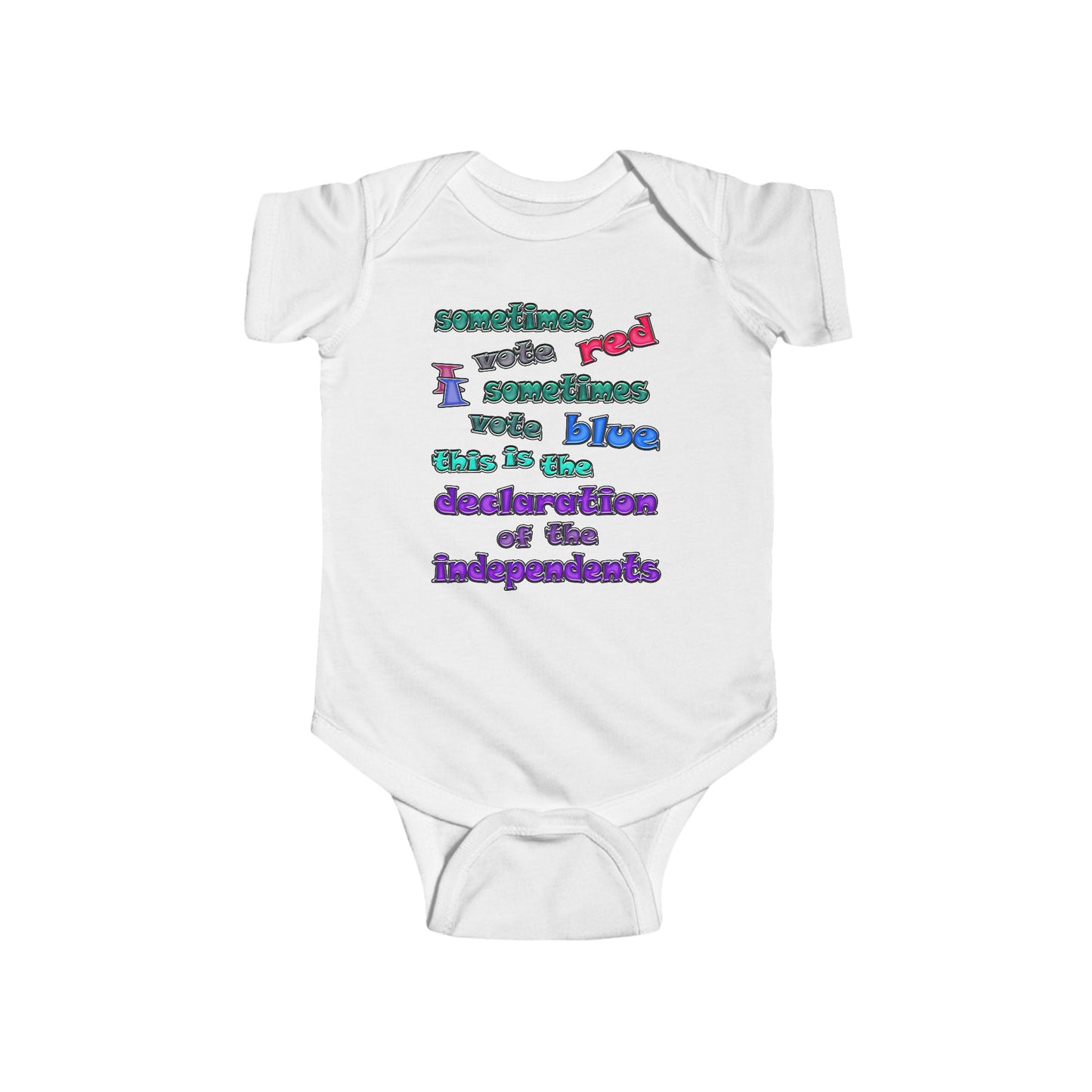 declaration of the independents - Infant Fine Jersey Bodysuit