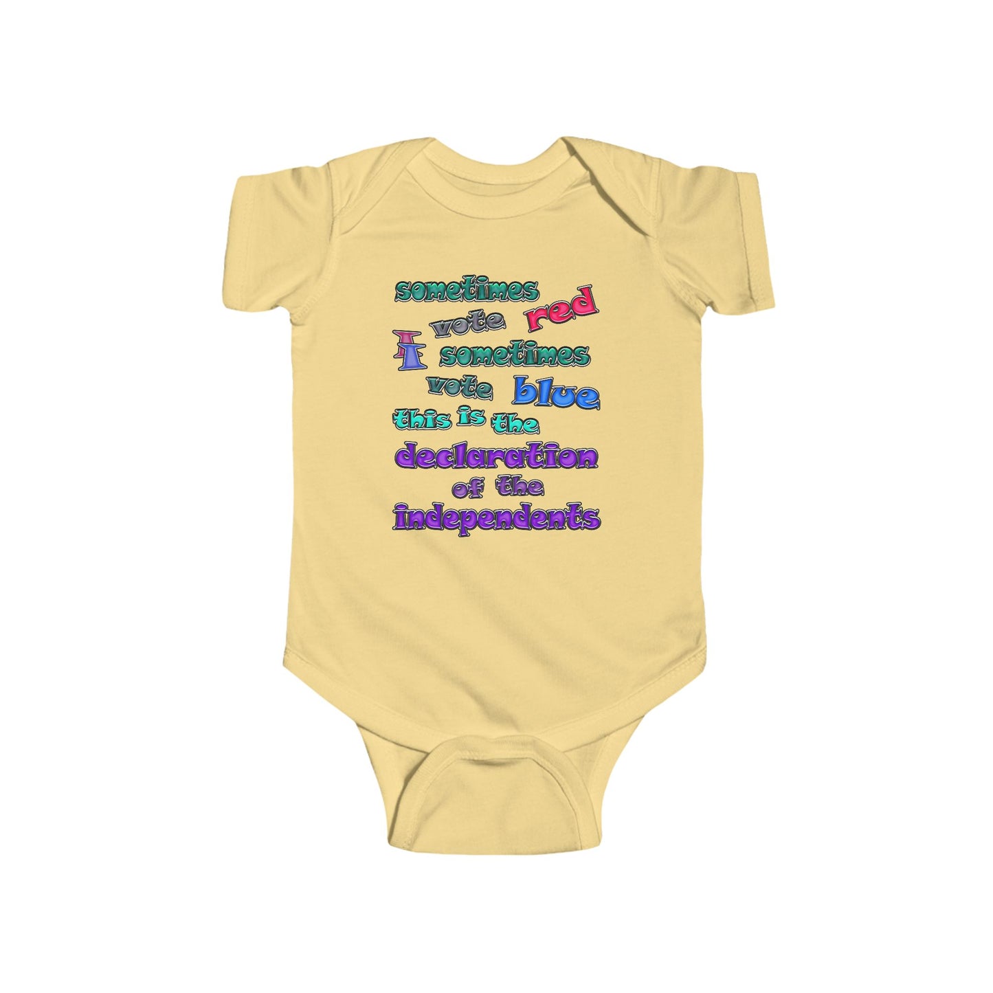 declaration of the independents - Infant Fine Jersey Bodysuit
