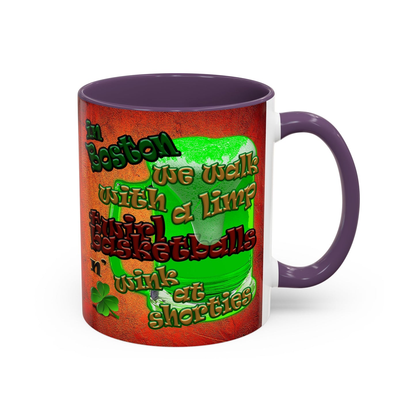 celtics logo - Accent Mug (burnt orange)