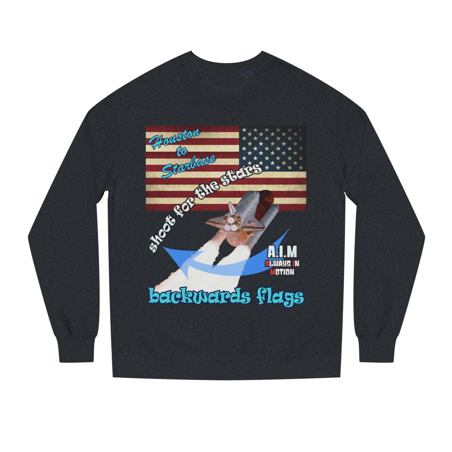 shoot for the stars - Unisex Crew Neck Sweatshirt