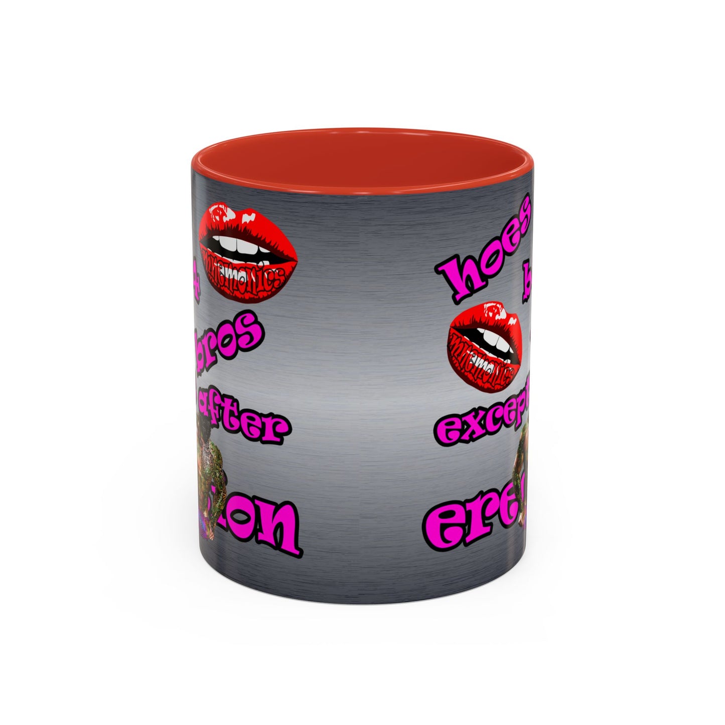 hoes b4 bros - Accent Mug (brushed nickel)