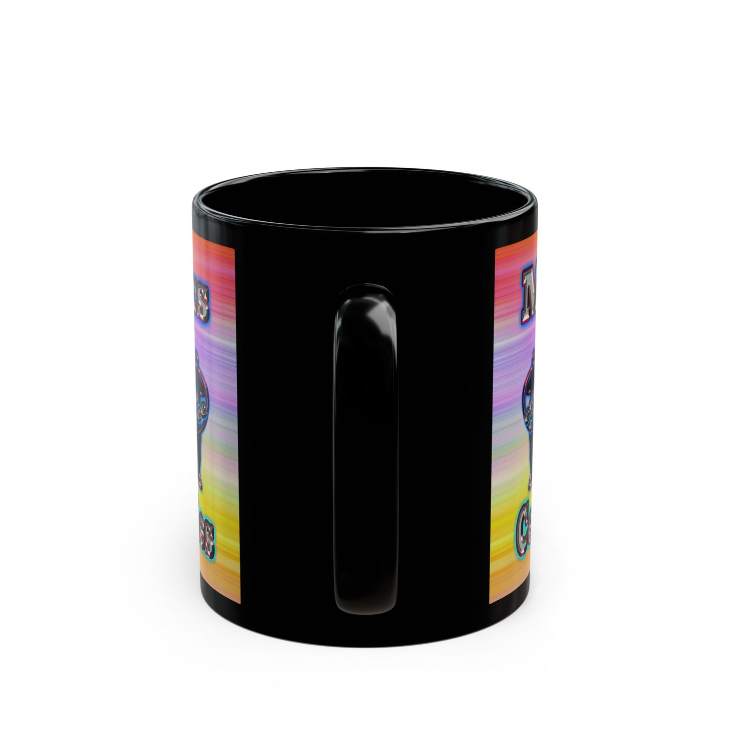 em cee squared - Black Mug (color blur)