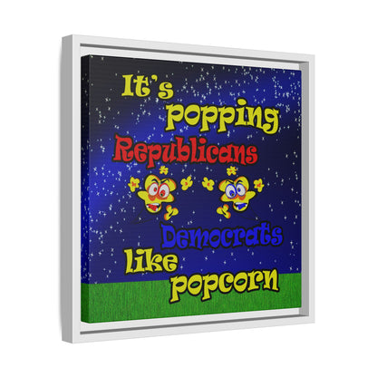 popping like popcorn - framed canvas art ('snoops' background)
